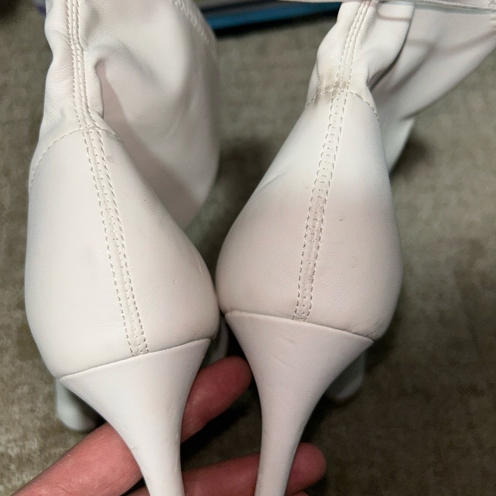 A New Day Women’s 8.5 White Cady Heeled Boots - Picture 7 of 9